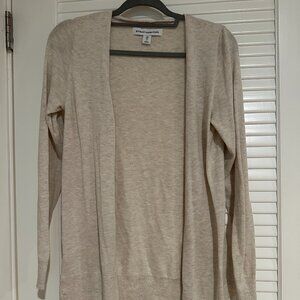Amazon Essentials Oatmeal Heather Open Front Lightweight Cardigan - Size S
